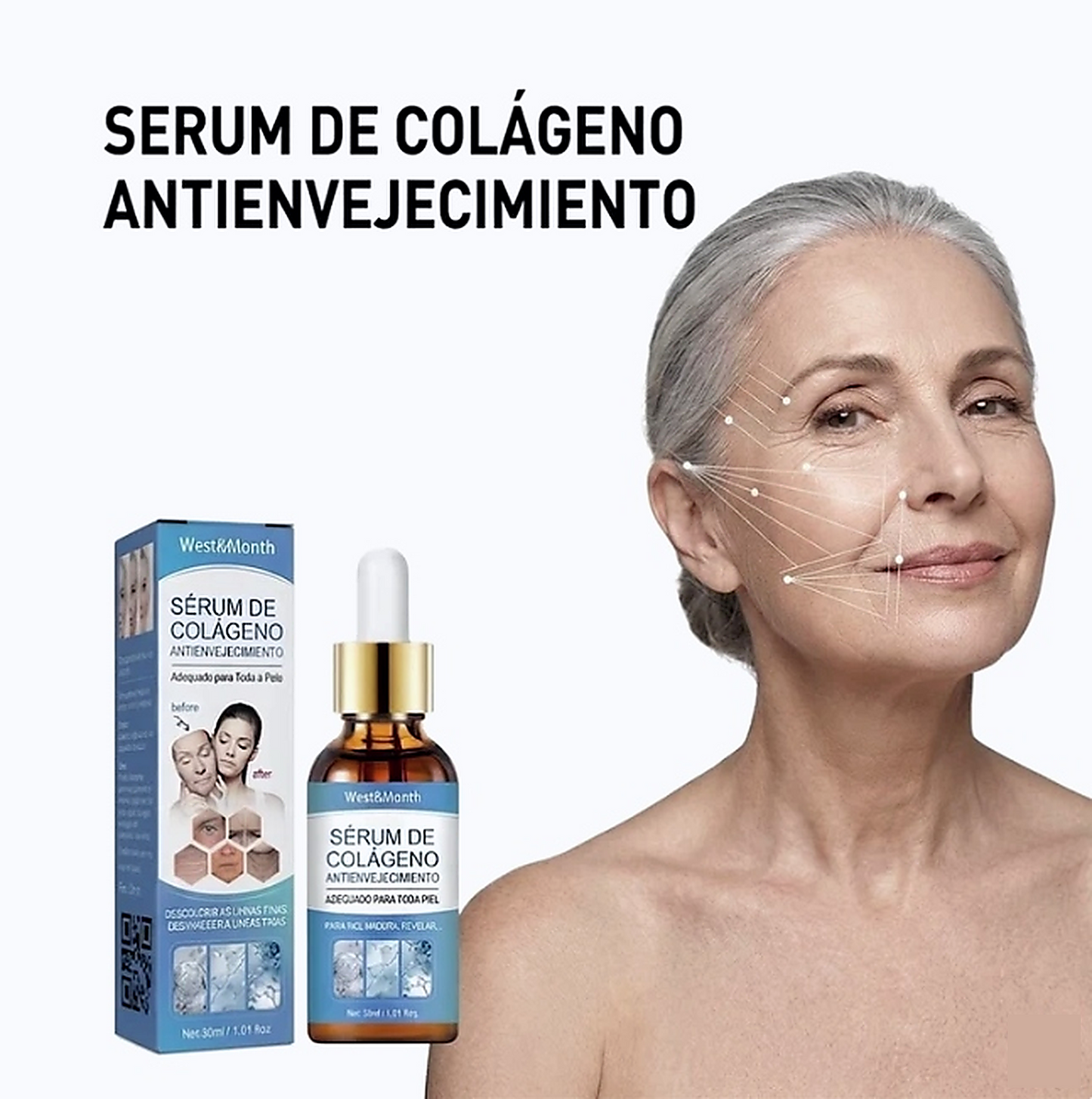 Kit Belleza Velva - Sérum Antiedad + Rodillo de Jade
