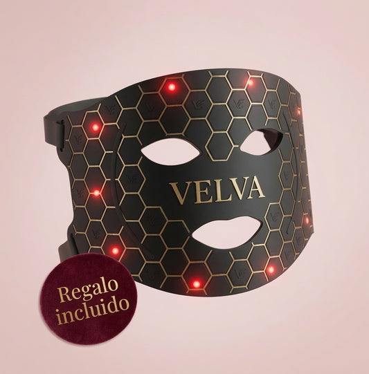 Máscara Facial LED con Terapia de Luz Roja | VELVA